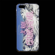 Coque iPhone 5/5S Premium Je ride Courchevel ZG
