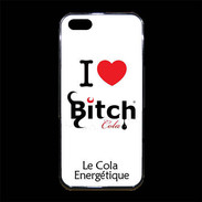 Coque iPhone 5/5S Premium I love Bitch Cola 2