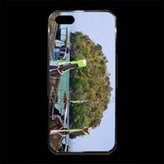 Coque iPhone 5/5S Premium DP Barge en bord de plage