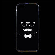 Coque iPhone 5/5S Premium moustache & noeud 1