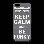 Coque iPhone 5/5S Premium Keep Calm Funky Gris