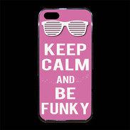 Coque iPhone 5/5S Premium Keep Calm Funky Rose