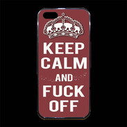 Coque iPhone 5/5S Premium Keep Calm Fuck Off Brique