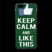 Coque iPhone 5/5S Premium Keep Calm Like This Vert
