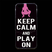 Coque iPhone 5/5S Premium Keep Calm Play on Noir