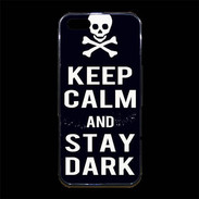 Coque iPhone 5/5S Premium Keep Calm Stay dark Noir