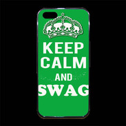 Coque iPhone 5/5S Premium Keep Calm Swag Vert