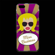 Coque iPhone 5/5S Premium Miss business Blonde
