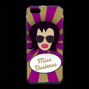 Coque iPhone 5/5S Premium Miss business Brune
