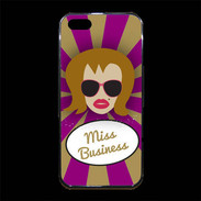 Coque iPhone 5/5S Premium Miss business Rousse