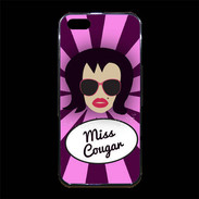 Coque iPhone 5/5S Premium Miss Cougar Brune