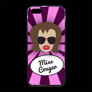 Coque iPhone 5/5S Premium Miss Cougar Chatain
