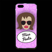 Coque iPhone 5/5S Premium Miss Fiesta Chatain