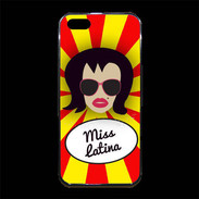 Coque iPhone 5/5S Premium Miss Latina Brune