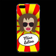 Coque iPhone 5/5S Premium Miss Latina Chatain