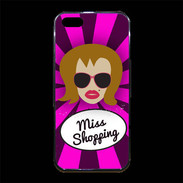 Coque iPhone 5/5S Premium Miss Shopping Rousse