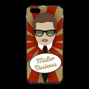 Coque iPhone 5/5S Premium Mister Business Chatain