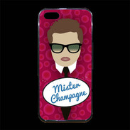 Coque iPhone 5/5S Premium Mister Champagne Chatain