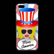 Coque iPhone 5/5S Premium Miss USA Blonde