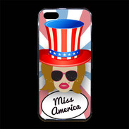 Coque iPhone 5/5S Premium Miss USA Rousse