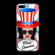 Coque iPhone 5/5S Premium Miss USA Brune