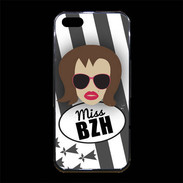Coque iPhone 5/5S Premium Miss Bretagne Chatain