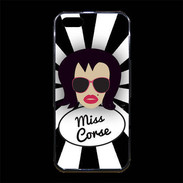 Coque iPhone 5/5S Premium Miss Corse Brune