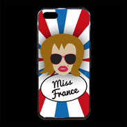 Coque iPhone 5/5S Premium Miss France Rousse