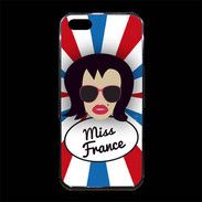 Coque iPhone 5/5S Premium Miss France Brune
