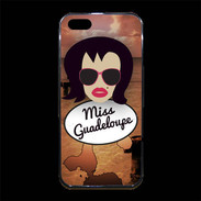 Coque iPhone 5/5S Premium Miss Guadeloupe Brune