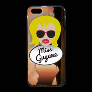 Coque iPhone 5/5S Premium Miss Guyane Blonde