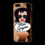 Coque iPhone 5/5S Premium Miss Guyane Brune