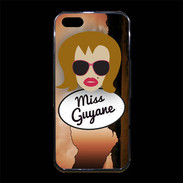 Coque iPhone 5/5S Premium Miss Guyane Rousse