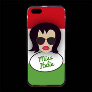 Coque iPhone 5/5S Premium Miss Italie Brune