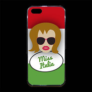Coque iPhone 5/5S Premium Miss Italie Rousse
