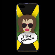 Coque iPhone 5/5S Premium Miss Jamaica Chatain