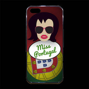 Coque iPhone 5/5S Premium Miss Portugal Brune