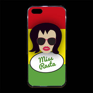 Coque iPhone 5/5S Premium Miss Rasta Brune