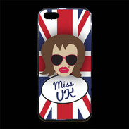 Coque iPhone 5/5S Premium Miss UK Chatain