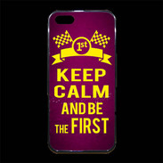 Coque iPhone 5/5S Premium Keep Calm and Be the First Rose