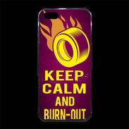 Coque iPhone 5/5S Premium Keep Calm and Burn Out Rose