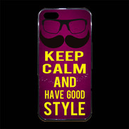 Coque iPhone 5/5S Premium Keep Calm and Have a good Style Rose