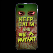 Coque iPhone 5/5S Premium Keep Calm and Be Mutant