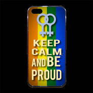 Coque iPhone 5/5S Premium Keep Calm and Be proud Women Gay
