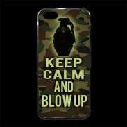 Coque iPhone 5/5S Premium Keep Calm and Grenade Camouflage