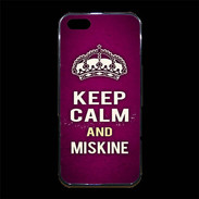 Coque iPhone 5/5S Premium Keep Calm and Miskine Rose