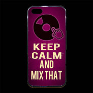 Coque iPhone 5/5S Premium Keep Calm and Mix That Rose
