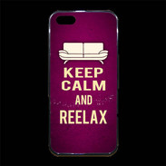 Coque iPhone 5/5S Premium Keep Calm and Reelax Rose