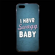 Coque iPhone 5/5S Premium I have Swag bleu ZG