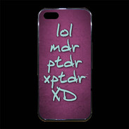 Coque iPhone 5/5S Premium LOL MDR Rose ZG